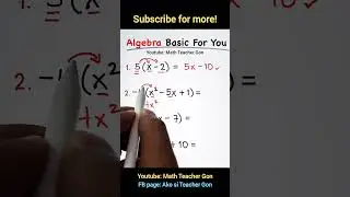 Algebra: Multiplying Polynomials #maths #mathteachergon #polynomials