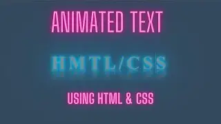 Html CSS Glowing Tube Light Text Animation Text| HTML CSS tutorials | CSS Tricks| Animation Tutorial