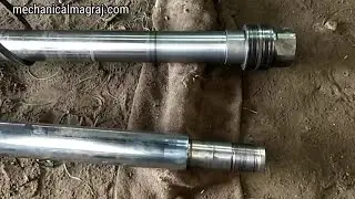lathe machine work making hydraulic piston rod | लेंथ मशीन का कार्य