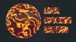 Procedural Lava Erosion Shader with custom animatable parameters