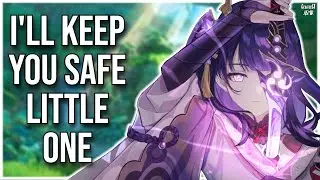 3DIO | Raiden Shogun Keeps You Safe 💜 | Genshin Impact ASMR | Atmospheric Audio with Heartbeats