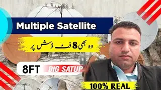 multiple satellite setup in 8 ft dish