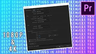 BEST Sequence Settings In Adobe Premiere Pro 📹👌