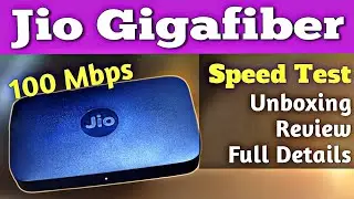 JIO FREE gigafiber broadband connection FTTH plans charges and speed test