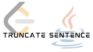 LeetCode 1816 : Truncate Sentence | Solution in JAVA