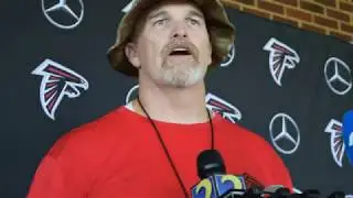 Dan Quinn at Atlanta Falcons Training Camp 2018 Day 7