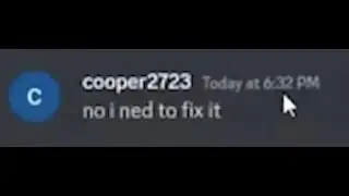 Im sorry cooper