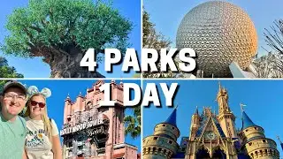Visiting 4 Theme Parks In 1 Day! Park Hopping At Walt Disney World In 2024