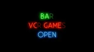 CSS3 Neon Bar Signs | Night Lighting Animation