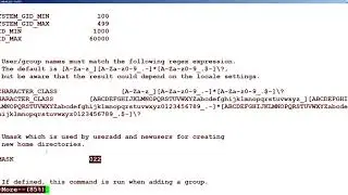 13.11  Default Login and Shadow Parameters