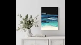 Lets Do Some Landscape Swiping Acrylic Pour Painting, Flow Art, Fluid Art Technique,