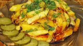 Картошка 🍟, как быстро её порезать/Жареная картошечка.
