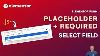 Placeholder for Required Select Field in Elementor Pro Form