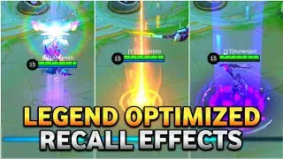 Optimized Legend Skin Recall Effects | Miya + Saber + Alucard | Asher Pro