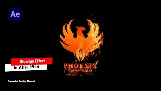 Animated Hot Glow Logo Effect | in Adobe After Effects Tutorial