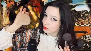 ASMR Una Visita con la Bruja de Maquillaje 🔮(microphone brushing, soft speaking, visual triggers)