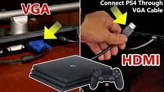 How to Connect PS4 to Any VGA Monitor In Hindi