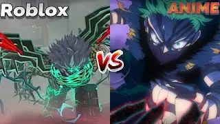 Deku Showcase in Heroes Battlegrounds VS Anime | Roblox