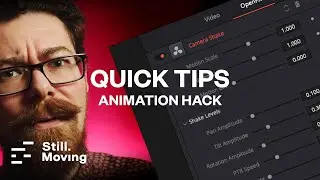 QUICK TIPS - Camera Shake Hack! - Quick animation in Davinci Resolve