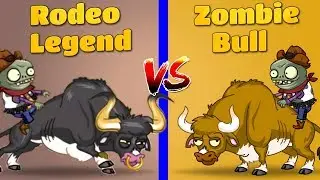 Plants vs Zombies 2 Rodeo Legend Zombie vs Zombie Bull Every Plant Power Up vs Zombies PVZ 2 Primal