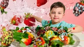 Erdbeeren mit Schokolade 🍓 Strawberries with chocolate 🍫 Клубника в шоколаде 😋