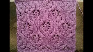 Knitting pattern. Rose pattern.