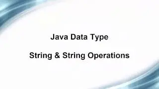 Selenium Java Webdriver -  Java  Data Type String