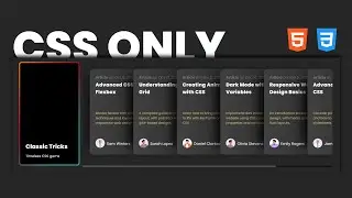 Build a Modern Posts Slider UI with Hover Effects using Pure CSS | Advanced Web Design Tutorial