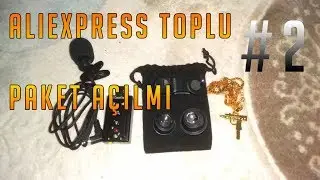 Aliexpress Toplu Paket Açılımı Yaka Mikrofonu-Ses Kartı-Kolye