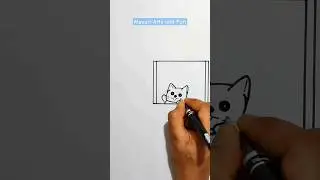 Say to Hello😺🫣 #shorts #drawing #satisfying #art #youtubeshorts #hello #shortvideo #kitty