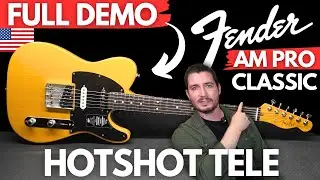 NEW Fender AM PRO CLASSIC Hotshot Telecaster FULL DEMO