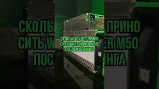 Доход Whatsminer M50 после халвинга 
