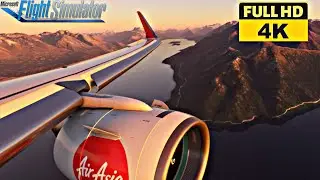 New Zealand 🇳🇿 (4K) Microsoft Flight Simulator 2020 Maximum Graphic Queenstown Airport At Sunrise