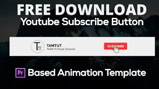 Free Template Premiere Pro Animated YouTube Subscribe Button