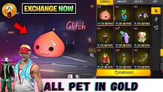all pet in 10,000 gold 🤩 | all pet in glod free fire | ff new event today | ff new update |