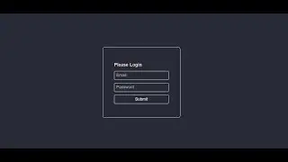 Login Form in HTML & CSS