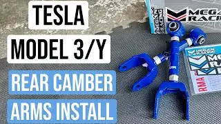 Rear Camber Arms Install | Tesla Model 3 and Y
