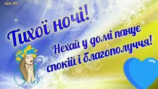 Доброго вечора! Тихої ночі!