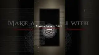 Write a program to make rangoli with python | Rangoli | TUSHAR KUMAR | #ytshorts