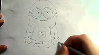 Видео: как нарисовать миньона?