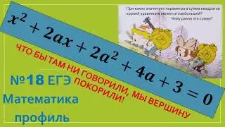 №18 ЕГЭ математика профиль (параметр)