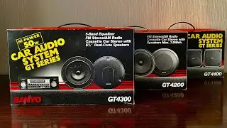 НОВАЯ ВИНТАЖНАЯ: SANYO GT4300 CAR AUDIO SYSTEM из 90х. (капсула времени)