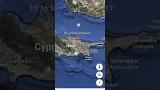 North Cyprus Flag found on Google Earth #shorts
