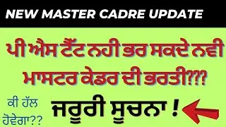 pstet update information | 55% policy in new master cadre posts | pstet certificate information