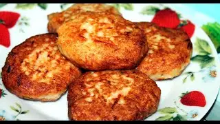 Драники из картофеля и куриного фарша за 1 минуту