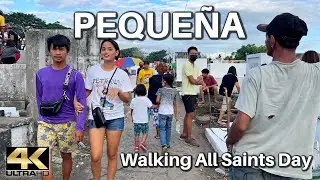 Walking Concepcion Paqueña in Naga City Camsur on All Saints Day [4K]