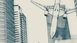 AJIN MANGA plane scene animation