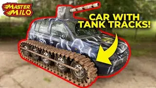 Real tank tracks on car!