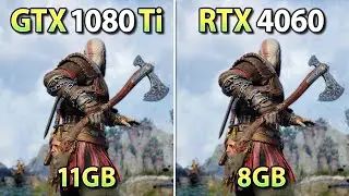 GTX 1080 Ti vs RTX 4060 - Test in 9 Games + FSR 3.1 & DLSS 3 Frame Generation