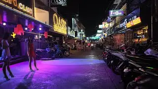 Pattaya LK Metro Nightlife, Soi Buakhao, Thailand - 4K 30FPS